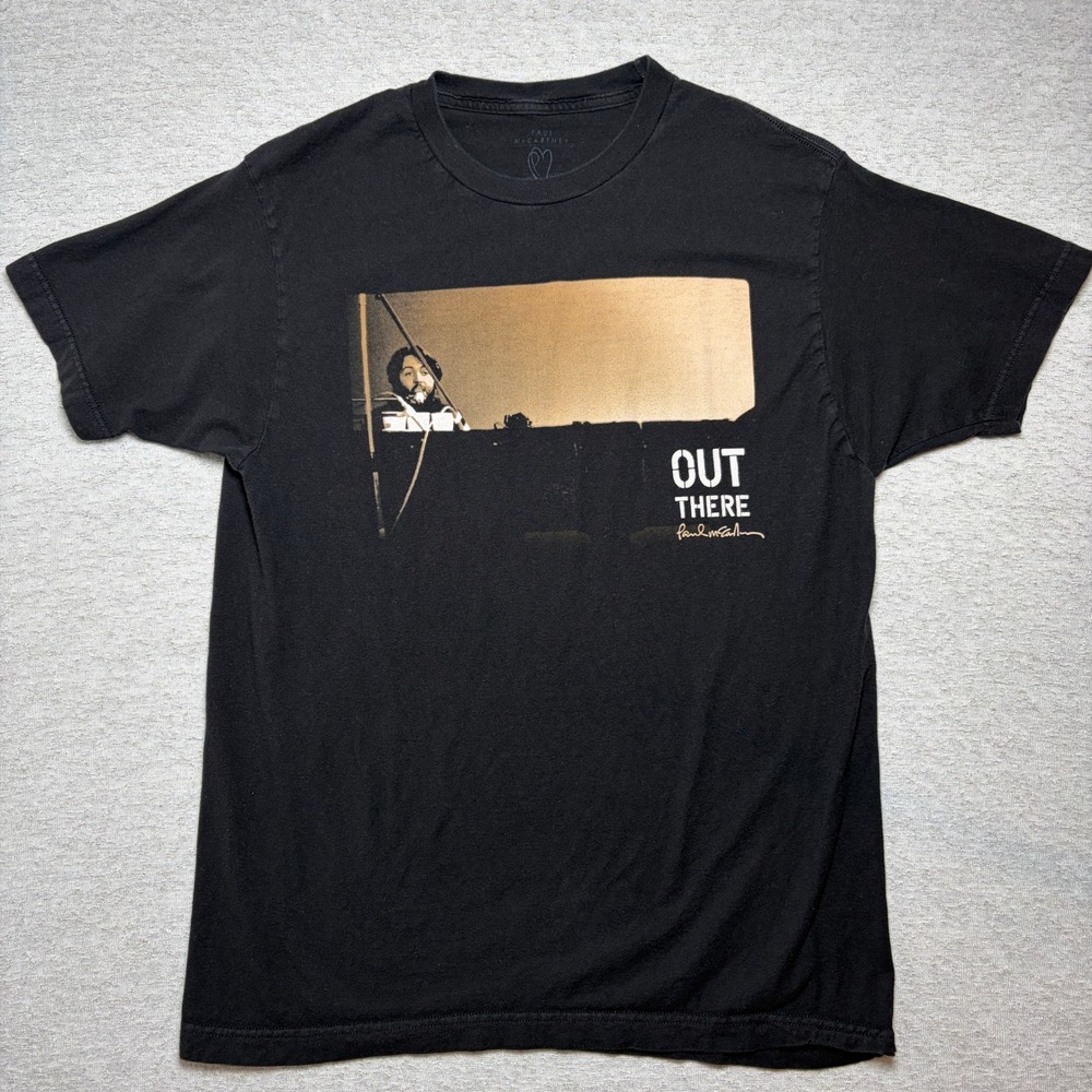 Paul McCartney‎ Out There Tour 2013 Mens Tshirt Medium Black  Graphic Band Tee